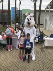 Kids and Easter Bunny2
